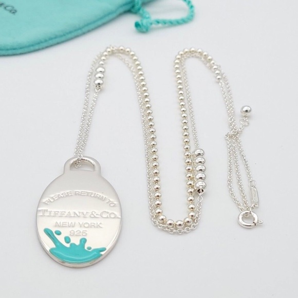 Tiffany & Co. Jewelry - NWT Tiffany & Co Return To Tiffany Blue Color Splash Pendant